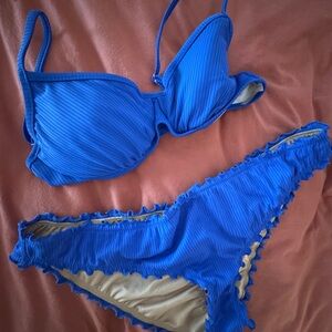 Shade & Shore Vibrant Blue Bikini Set